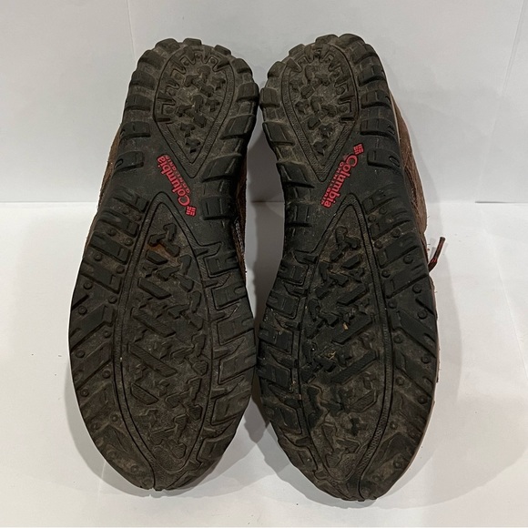 Columbia Waterproof Hiking Trail Boots Women's Size 9 Brown Mid Top Lace Up - Picture 9 of 10